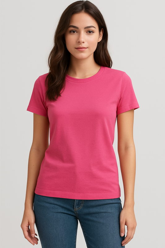 Soft Cotton Crew Neck T-Shirt for Women